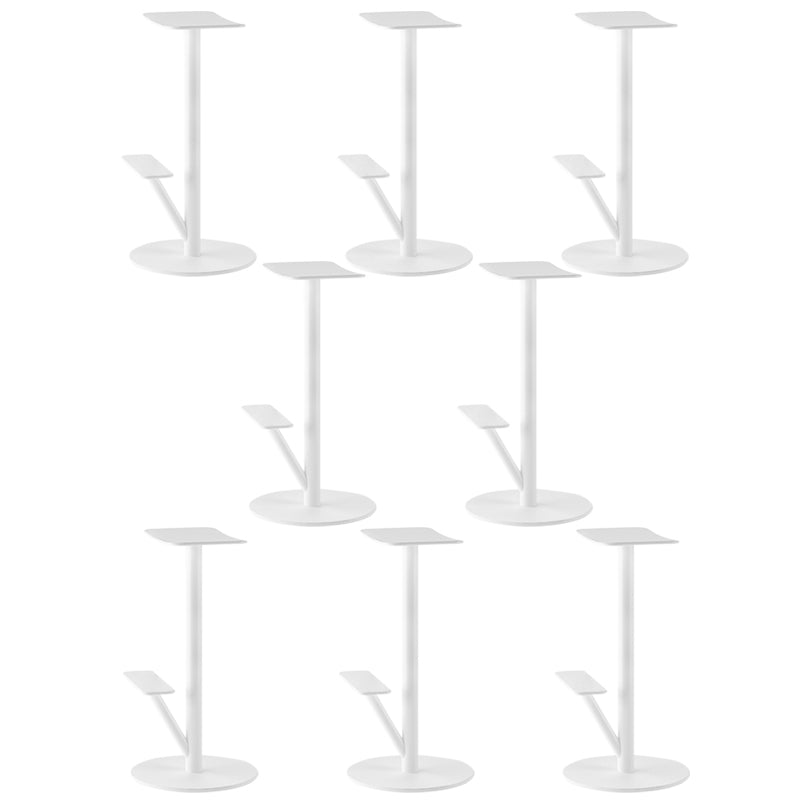 Metal Backless Counter Stool Modern Indoor Bar Stool with Footrest