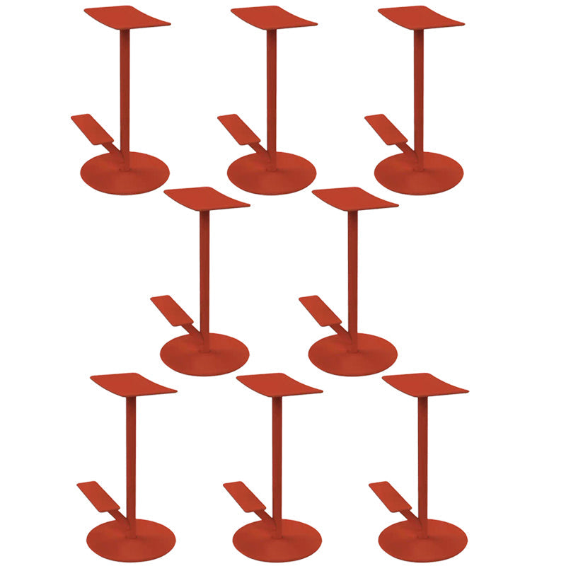 Metal Backless Counter Stool Modern Indoor Bar Stool with Footrest