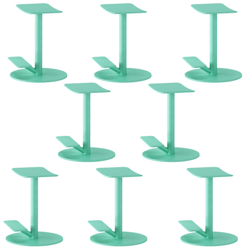 Metal Backless Counter Stool Modern Indoor Bar Stool with Footrest