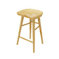 Solid Wood Backless Bar Chair Modern Indoor Bar Stool with Wooden Legs