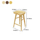 Silla de bar sin espalda de madera maciza taburete de bar de interior moderno con patas de madera