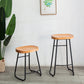 Modern Footrest Solid Wood Bar Stool Dessert Shop Backless Stool Clearhalo 'Bar Furniture' 'Bar Stools' 'bar_stools' 'furn' 'furn_bar_stools' 'Furniture' 'Kitchen & Dining Furniture' 5967168