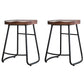 Modern Footrest Solid Wood Bar Stool Dessert Shop Backless Stool Walnut 2 Piece Set Clearhalo 'Bar Furniture' 'Bar Stools' 'bar_stools' 'furn' 'furn_bar_stools' 'Furniture' 'Kitchen & Dining Furniture' 5967179