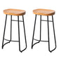 Modern Footrest Solid Wood Bar Stool Dessert Shop Backless Stool Wood 2 Piece Set Clearhalo 'Bar Furniture' 'Bar Stools' 'bar_stools' 'furn' 'furn_bar_stools' 'Furniture' 'Kitchen & Dining Furniture' 5967187