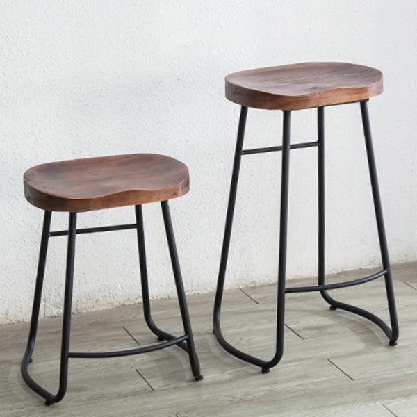 Modern Footrest Solid Wood Bar Stool Dessert Shop Backless Stool Clearhalo 'Bar Furniture' 'Bar Stools' 'bar_stools' 'furn' 'furn_bar_stools' 'Furniture' 'Kitchen & Dining Furniture' 5967194