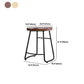 Modern Footrest Solid Wood Bar Stool Dessert Shop Backless Stool Clearhalo 'Bar Furniture' 'Bar Stools' 'bar_stools' 'furn' 'furn_bar_stools' 'Furniture' 'Kitchen & Dining Furniture' 5967200