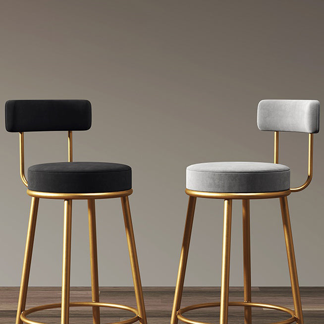 Armloze ronde stoel stoel industriële lage rug gestoffeerde barkruk