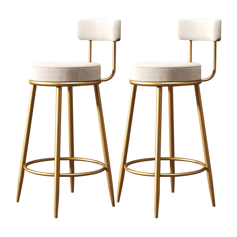 Armloze ronde stoel stoel industriële lage rug gestoffeerde barkruk