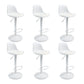 Plastic Adjustable Height Bar Stool Contemporary Upholstered Bar Stool