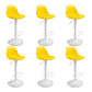 Plastic Adjustable Height Bar Stool Contemporary Upholstered Bar Stool