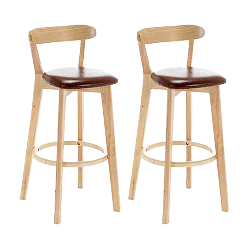 Sgabello in legno scandinavo in legno rettangolo di sedile sgabello in finitura opaca