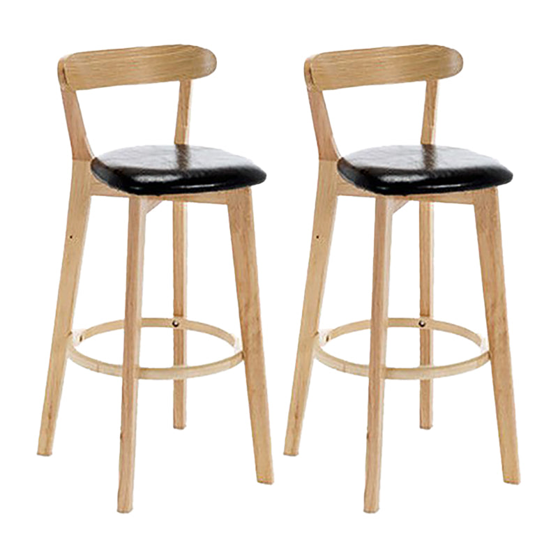 Sgabello in legno scandinavo in legno rettangolo di sedile sgabello in finitura opaca