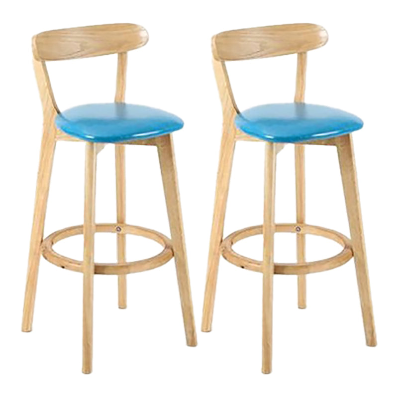 Sgabello in legno scandinavo in legno rettangolo di sedile sgabello in finitura opaca