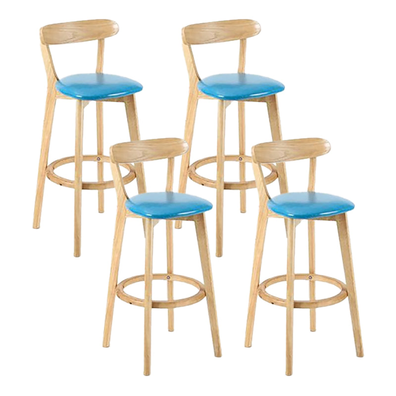 Sgabello in legno scandinavo in legno rettangolo di sedile sgabello in finitura opaca