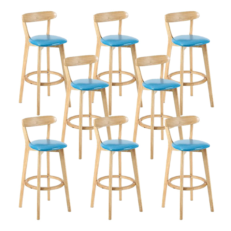 Sgabello in legno scandinavo in legno rettangolo di sedile sgabello in finitura opaca