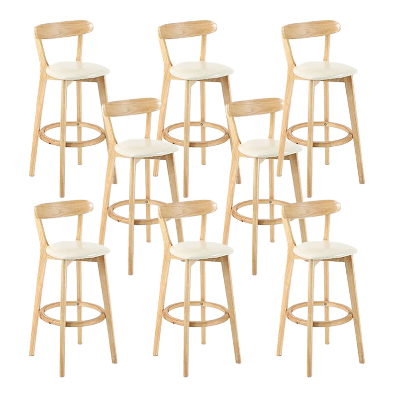 Sgabello in legno scandinavo in legno rettangolo di sedile sgabello in finitura opaca