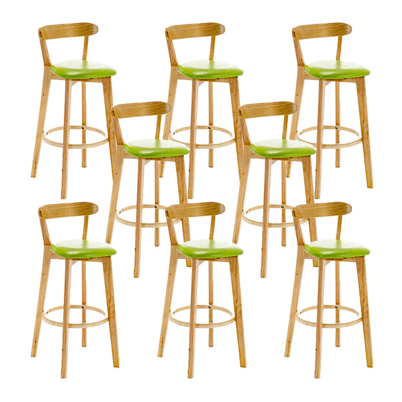 Sgabello in legno scandinavo in legno rettangolo di sedile sgabello in finitura opaca