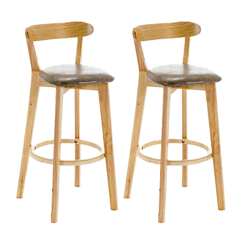 Sgabello in legno scandinavo in legno rettangolo di sedile sgabello in finitura opaca