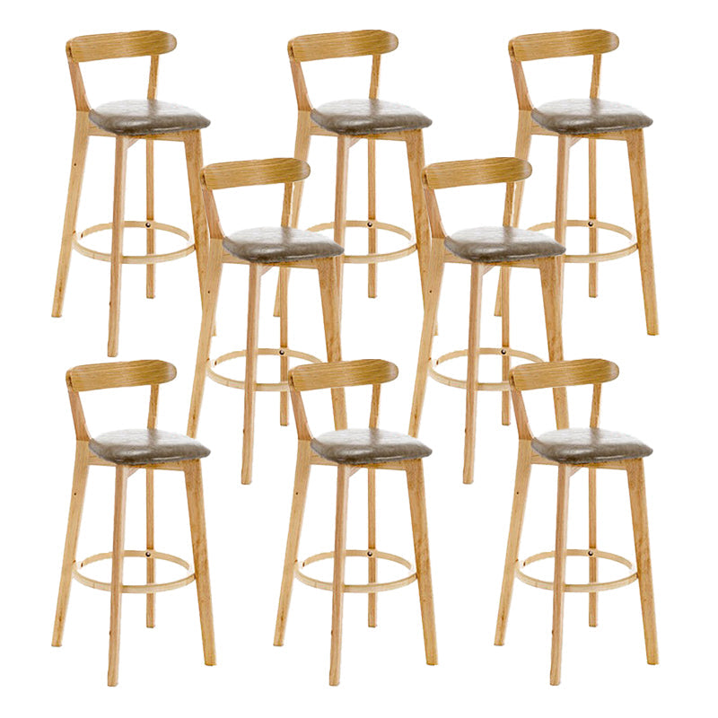 Sgabello in legno scandinavo in legno rettangolo di sedile sgabello in finitura opaca