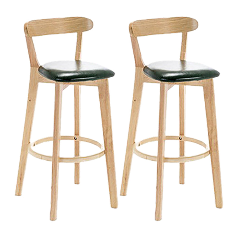 Sgabello in legno scandinavo in legno rettangolo di sedile sgabello in finitura opaca