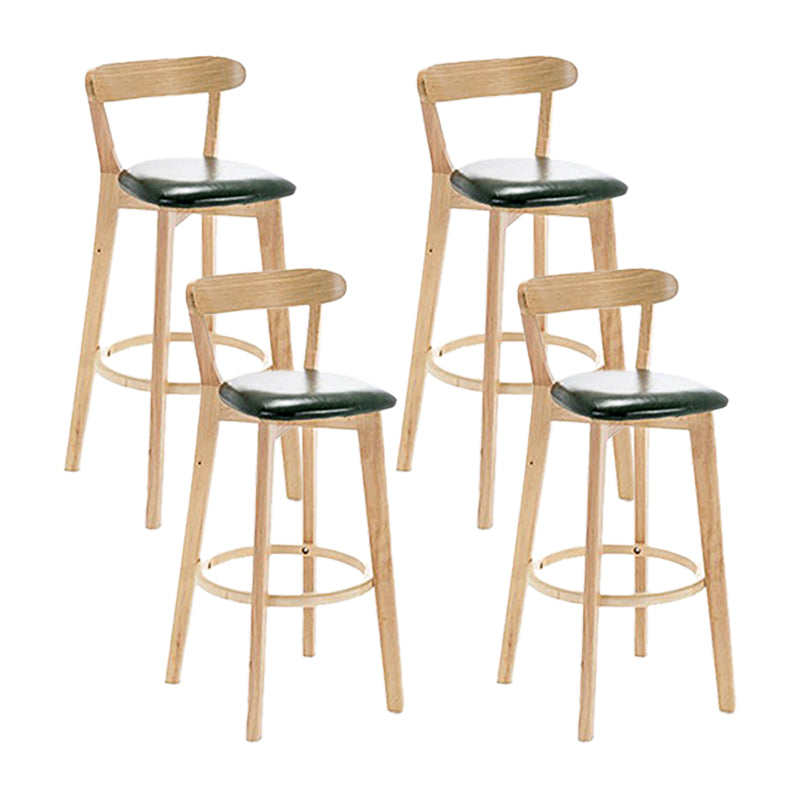 Sgabello in legno scandinavo in legno rettangolo di sedile sgabello in finitura opaca