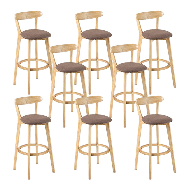 Sgabello in legno scandinavo in legno rettangolo di sedile sgabello in finitura opaca