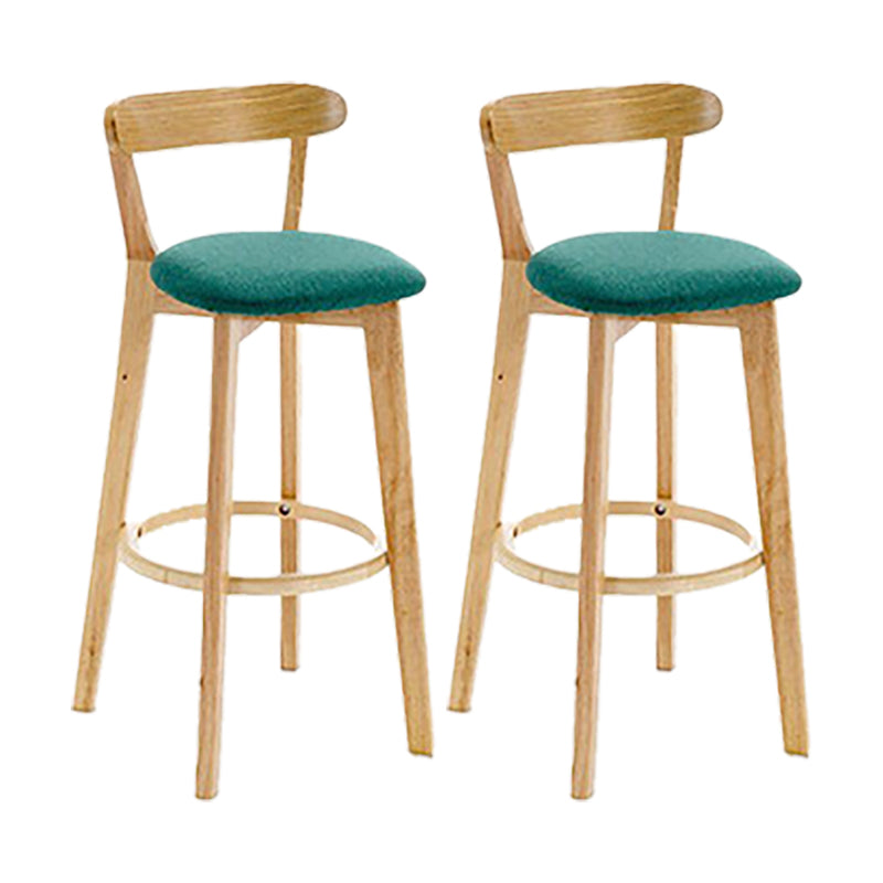 Sgabello in legno scandinavo in legno rettangolo di sedile sgabello in finitura opaca