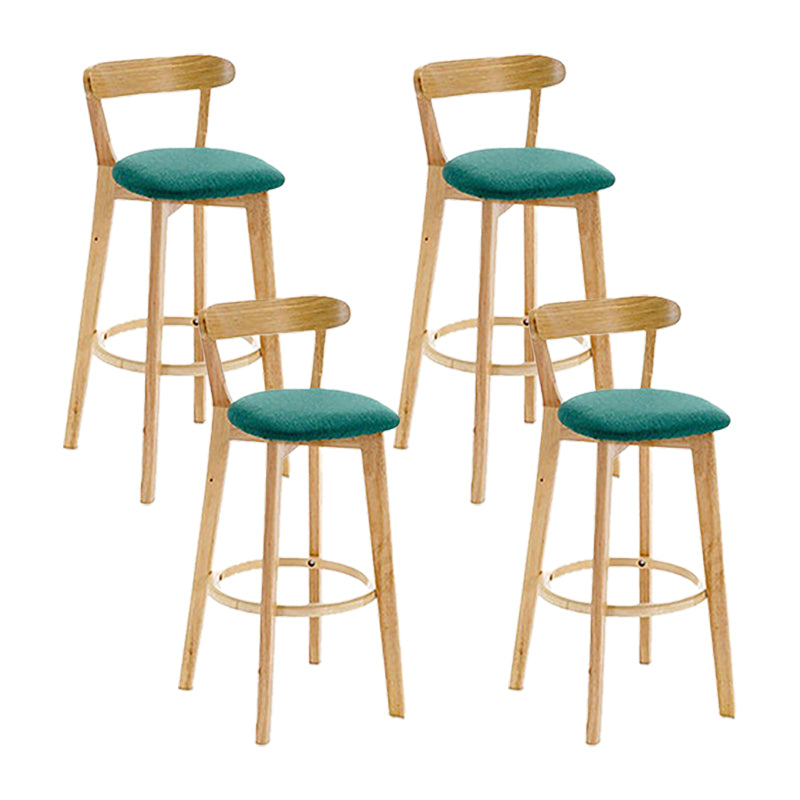 Sgabello in legno scandinavo in legno rettangolo di sedile sgabello in finitura opaca