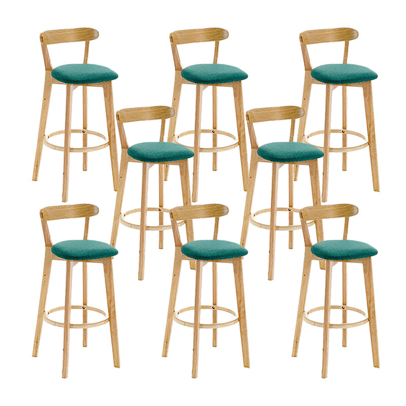 Sgabello in legno scandinavo in legno rettangolo di sedile sgabello in finitura opaca