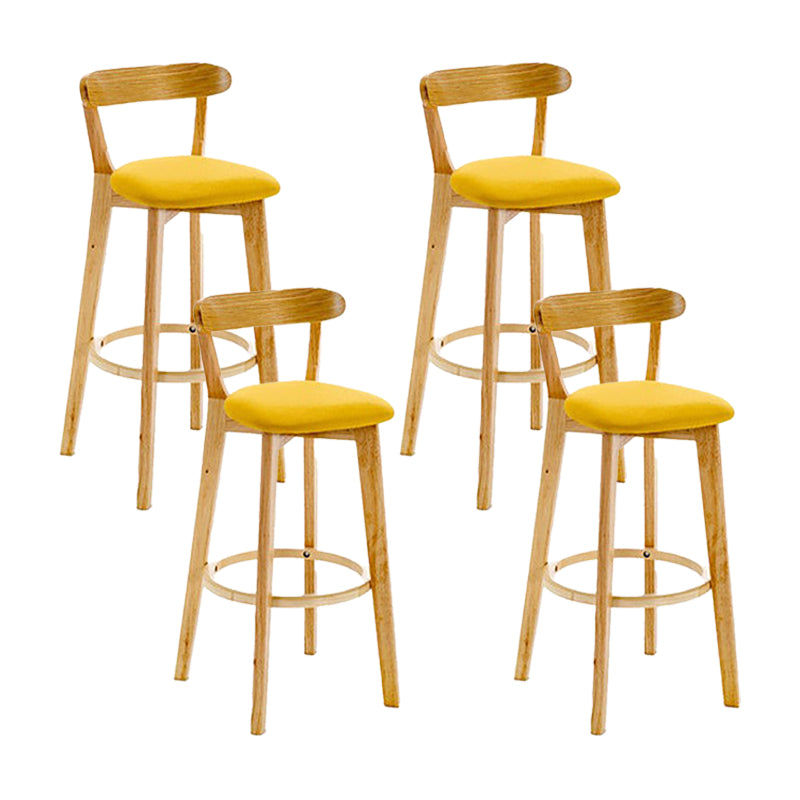 Sgabello in legno scandinavo in legno rettangolo di sedile sgabello in finitura opaca