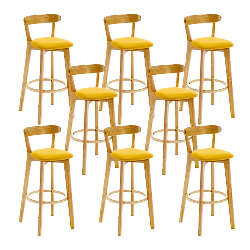 Sgabello in legno scandinavo in legno rettangolo di sedile sgabello in finitura opaca