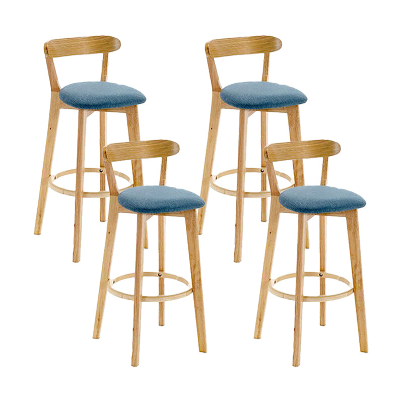 Sgabello in legno scandinavo in legno rettangolo di sedile sgabello in finitura opaca