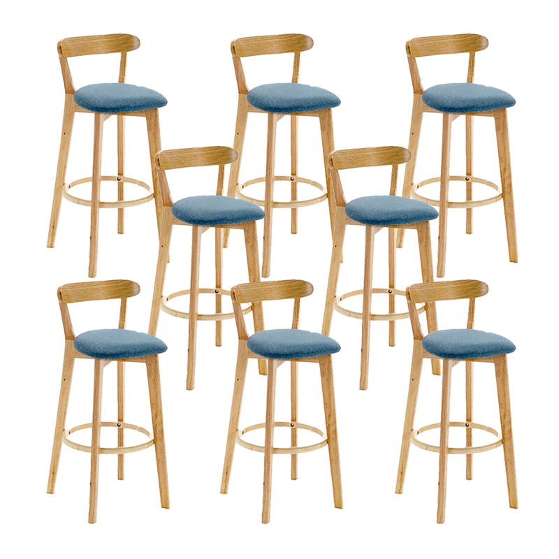 Sgabello in legno scandinavo in legno rettangolo di sedile sgabello in finitura opaca