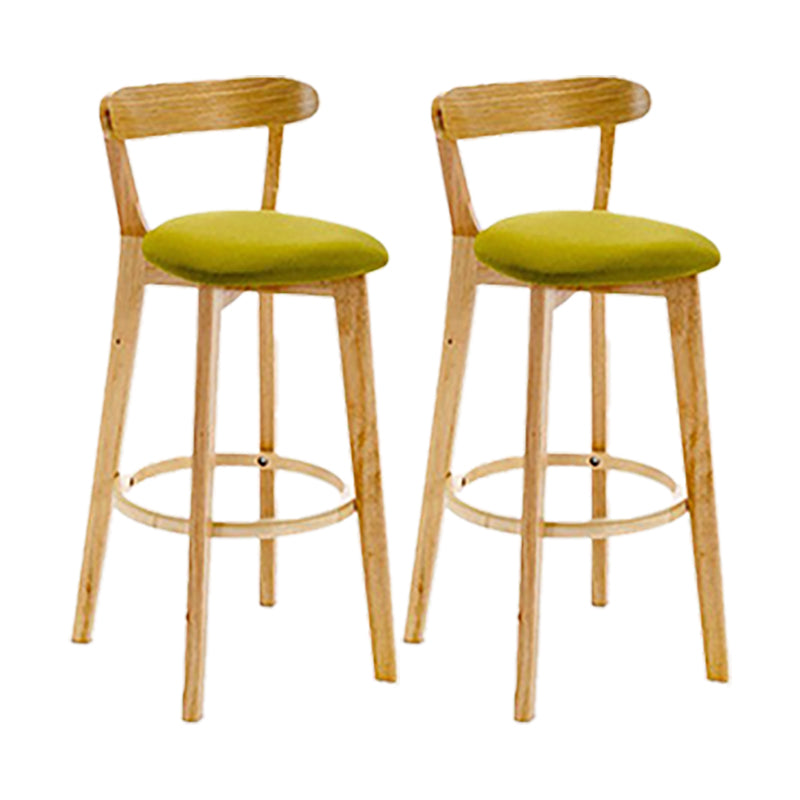 Sgabello in legno scandinavo in legno rettangolo di sedile sgabello in finitura opaca