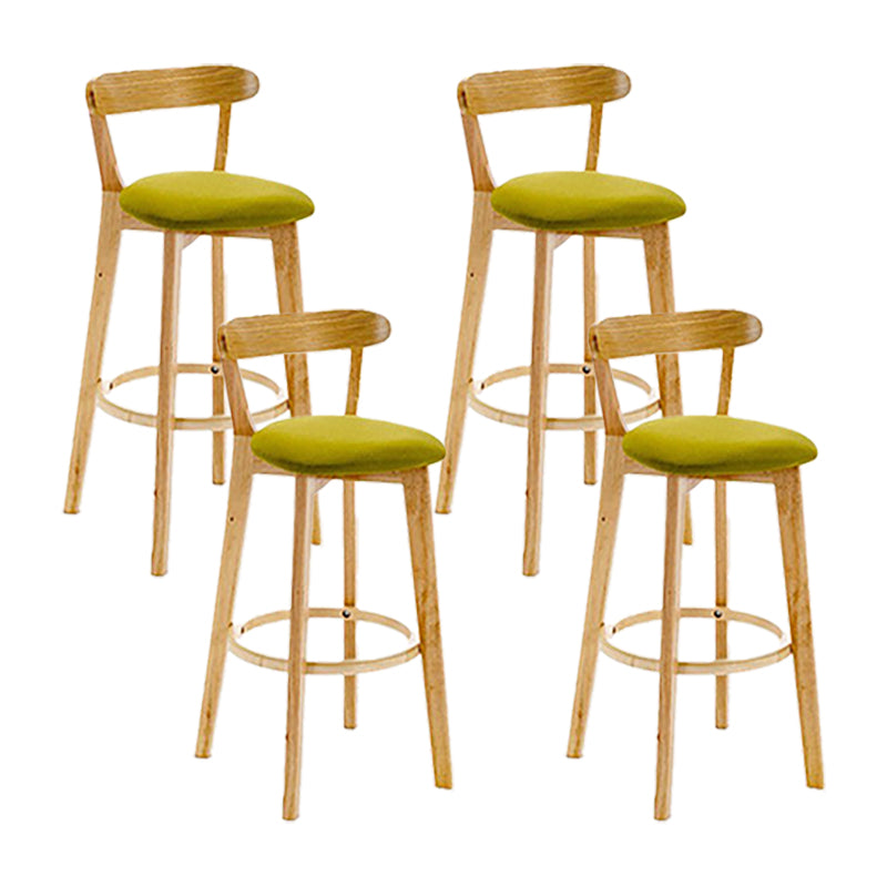 Sgabello in legno scandinavo in legno rettangolo di sedile sgabello in finitura opaca