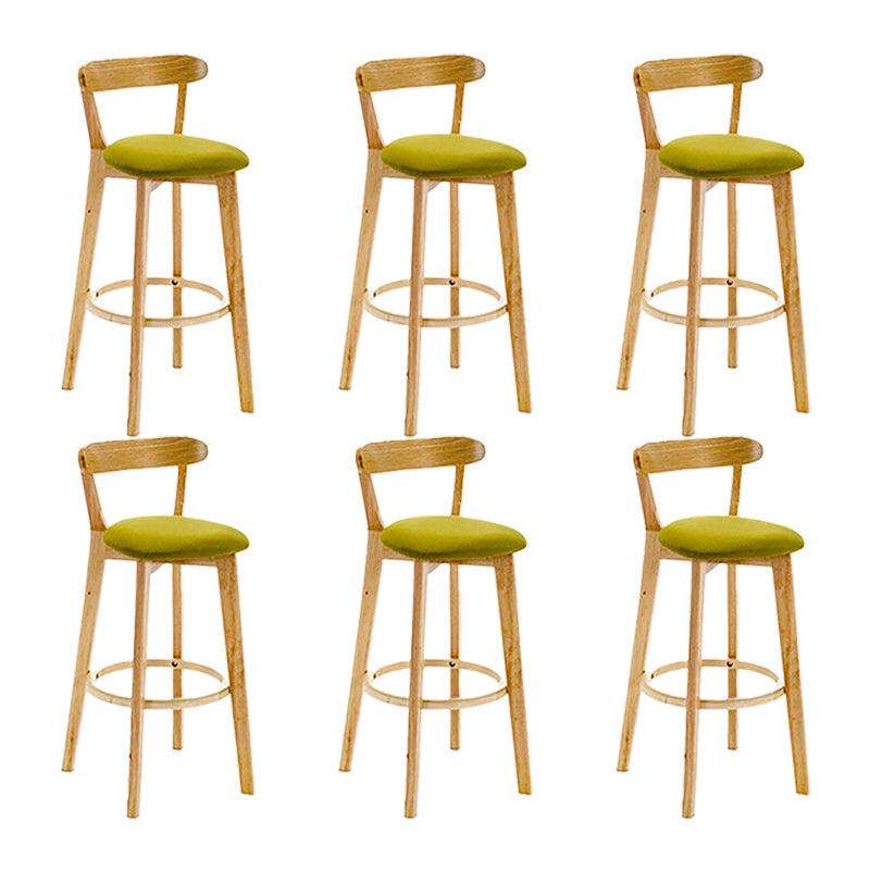 Sgabello in legno scandinavo in legno rettangolo di sedile sgabello in finitura opaca