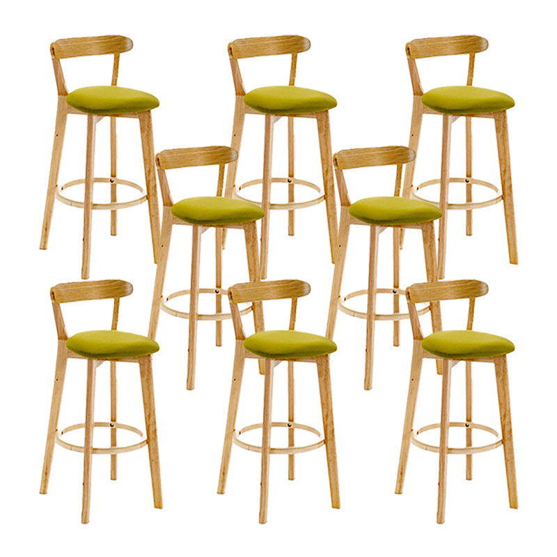 Sgabello in legno scandinavo in legno rettangolo di sedile sgabello in finitura opaca