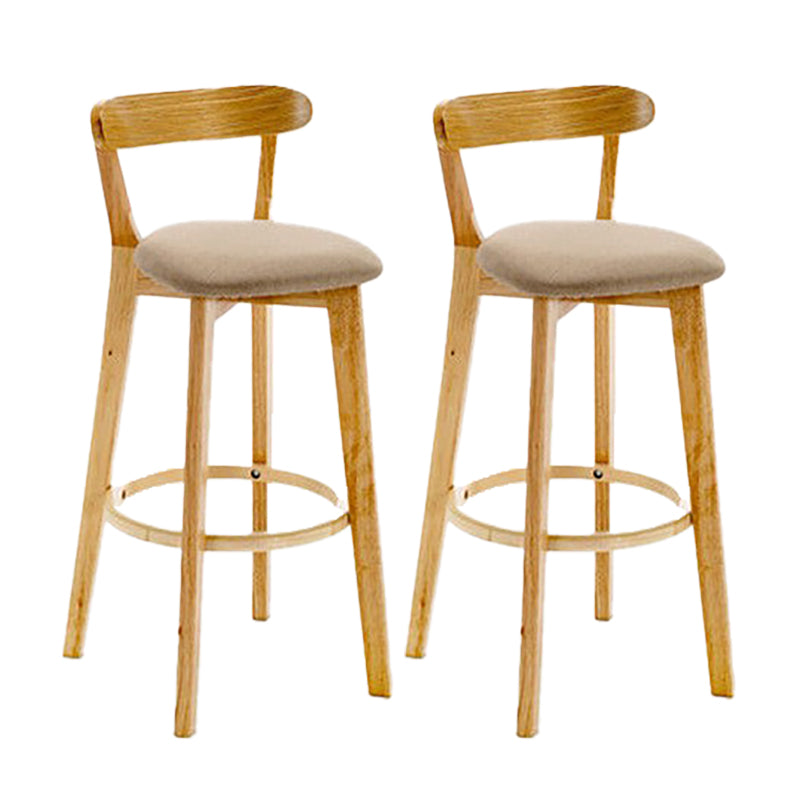 Sgabello in legno scandinavo in legno rettangolo di sedile sgabello in finitura opaca