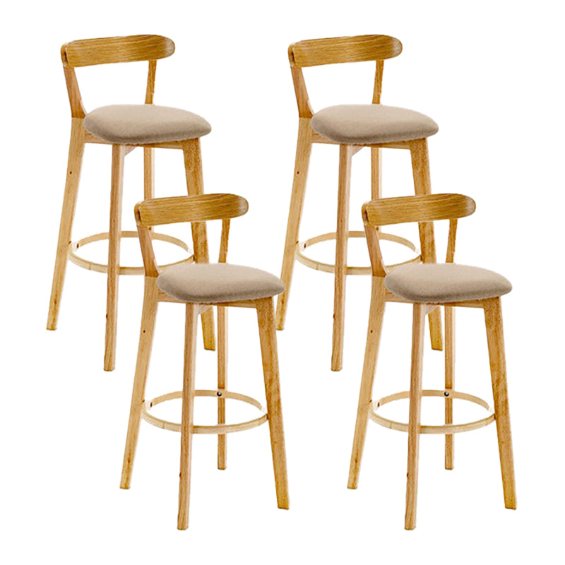 Sgabello in legno scandinavo in legno rettangolo di sedile sgabello in finitura opaca