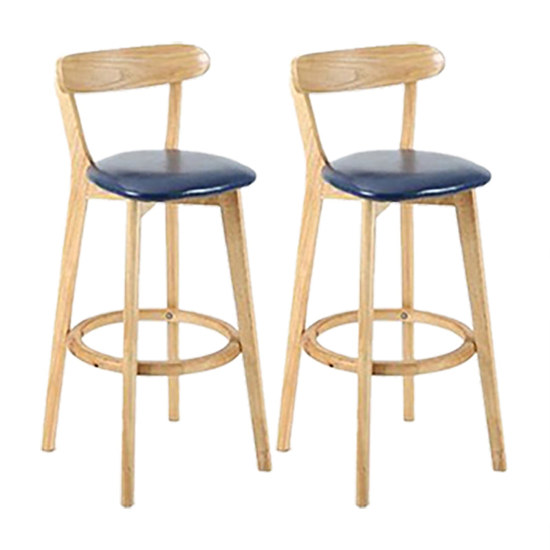 Sgabello in legno scandinavo in legno rettangolo di sedile sgabello in finitura opaca