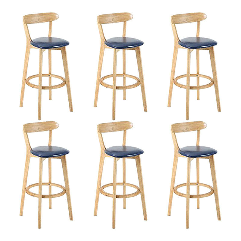 Sgabello in legno scandinavo in legno rettangolo di sedile sgabello in finitura opaca