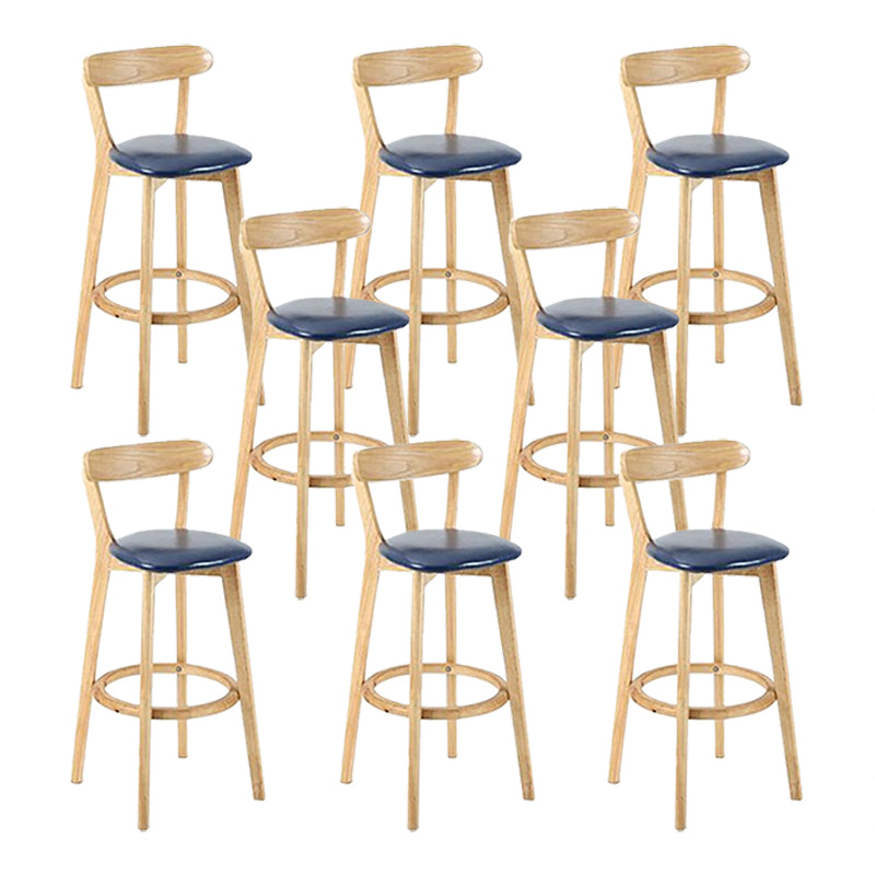 Sgabello in legno scandinavo in legno rettangolo di sedile sgabello in finitura opaca