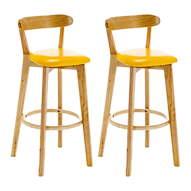 Sgabello in legno scandinavo in legno rettangolo di sedile sgabello in finitura opaca