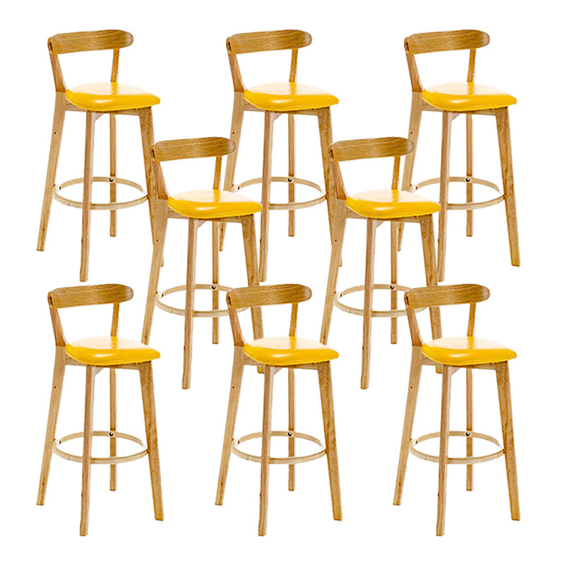 Sgabello in legno scandinavo in legno rettangolo di sedile sgabello in finitura opaca