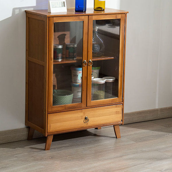 Server per pranzo acrilico contemporaneo server di bambù marrone per cucina