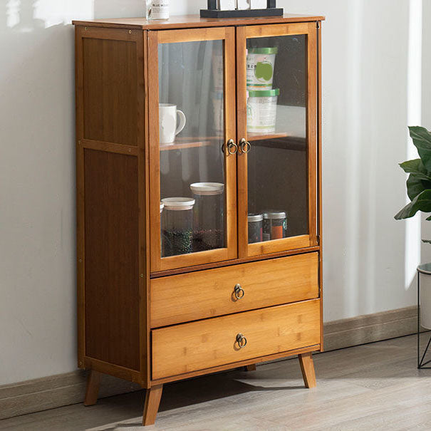 Server per pranzo acrilico contemporaneo server di bambù marrone per cucina