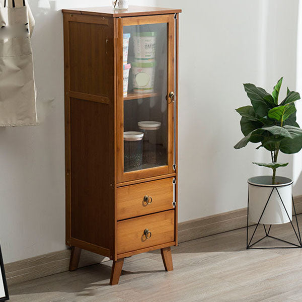 Server per pranzo acrilico contemporaneo server di bambù marrone per cucina