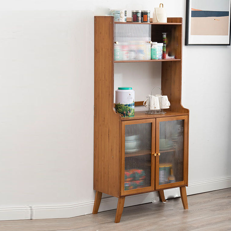 Server per pranzo acrilico contemporaneo server di bambù marrone per cucina