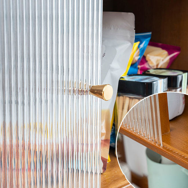 Server per pranzo acrilico contemporaneo server di bambù marrone per cucina