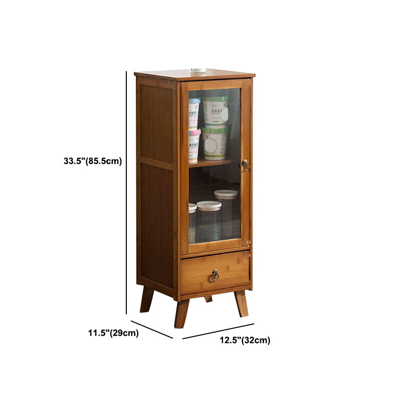 Server per pranzo acrilico contemporaneo server di bambù marrone per cucina